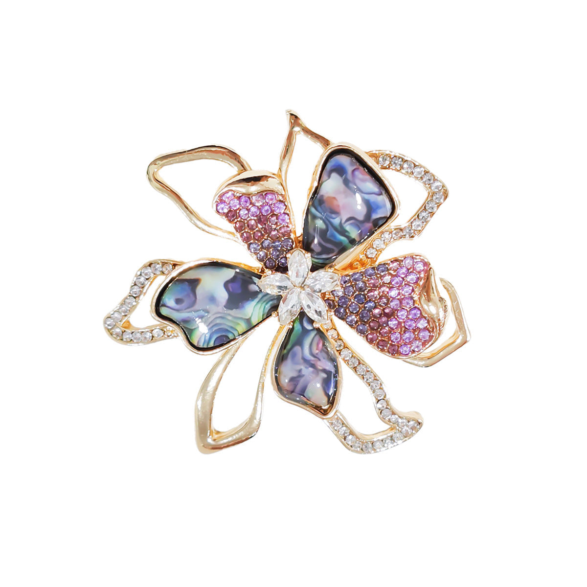 Rhinestone bowknot brooch on a fashion model