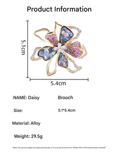 Brooch with stunning rhinestone craftsmanship