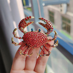 Vibrant Crab Design Brooch - Image 5