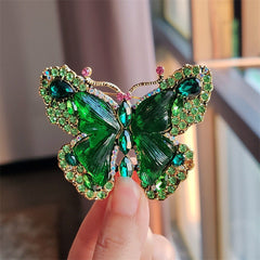 Butterfly brooch in elegant blue design