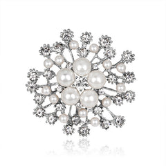 Elegant Vintage Floral Brooch Pin image 5