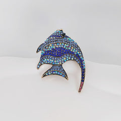 Close-up view of Tropical Fish Brooch