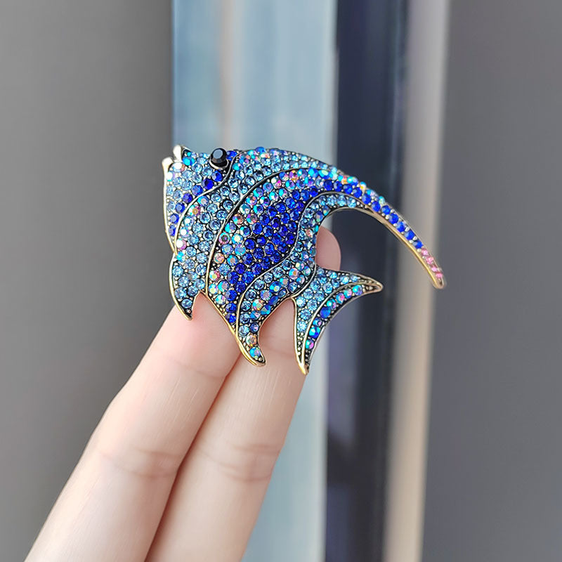 Tropical Fish Brooch on display