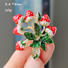 Front of Vintage Strawberry Pin