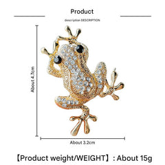 Charming Frog Brooch close-up view