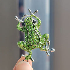 Charming Frog Brooch in multi-colour options