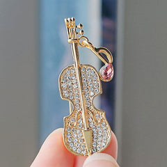 Close Up of Musical Note Brooch