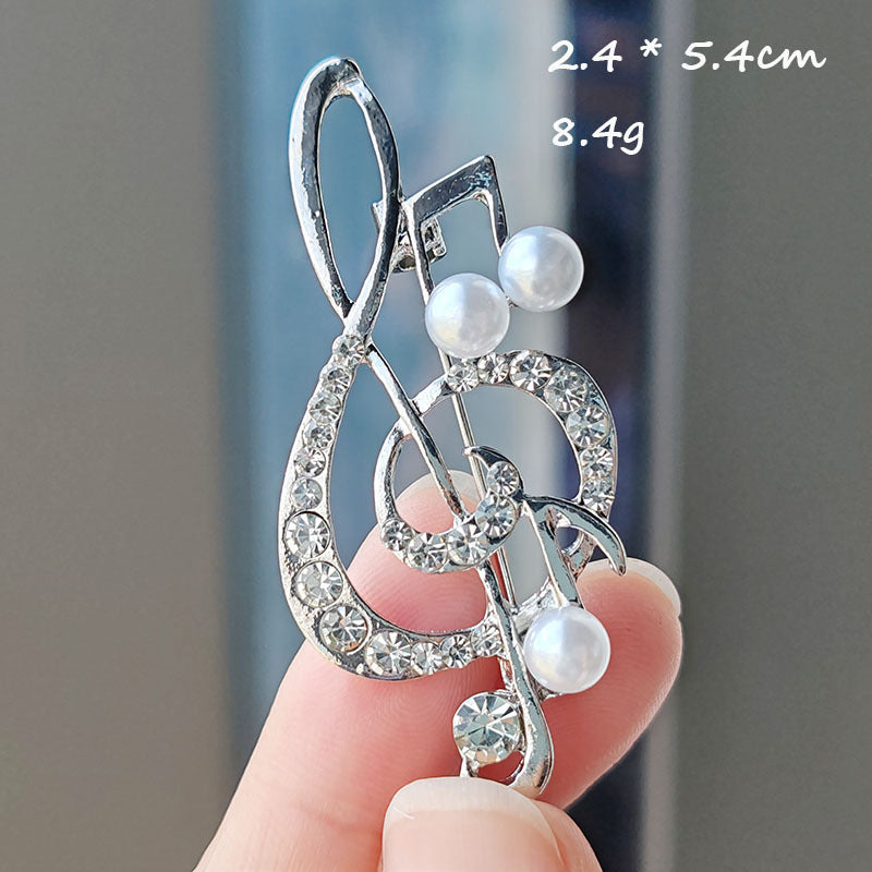 Brooch Styled on a Blouse