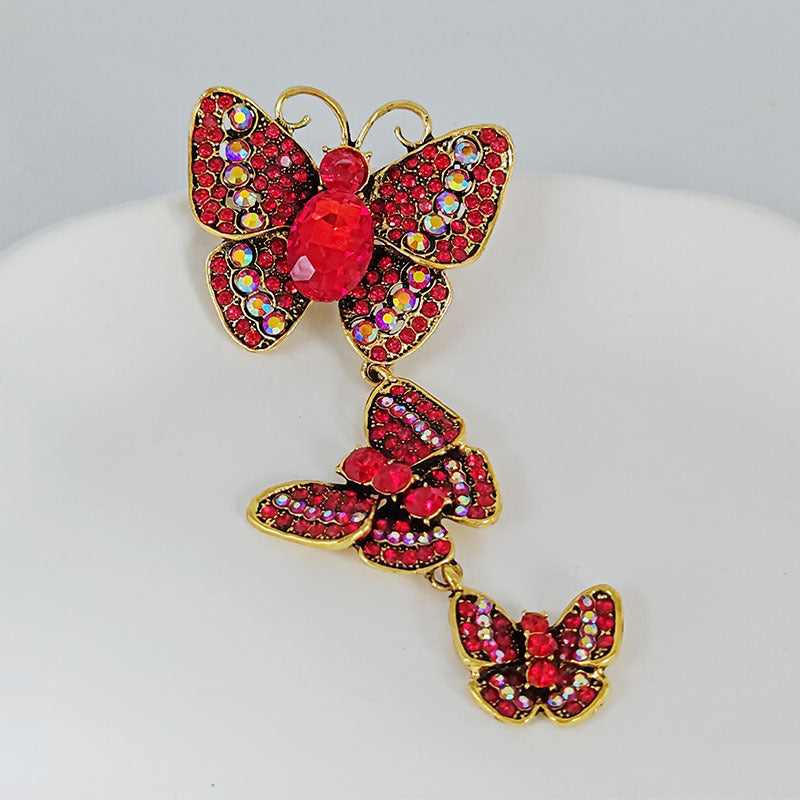stylish insect brooch on display