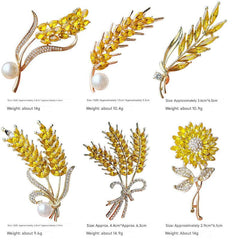 Stylish crystal brooch showcased