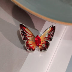Butterfly brooch pin with vibrant colours
