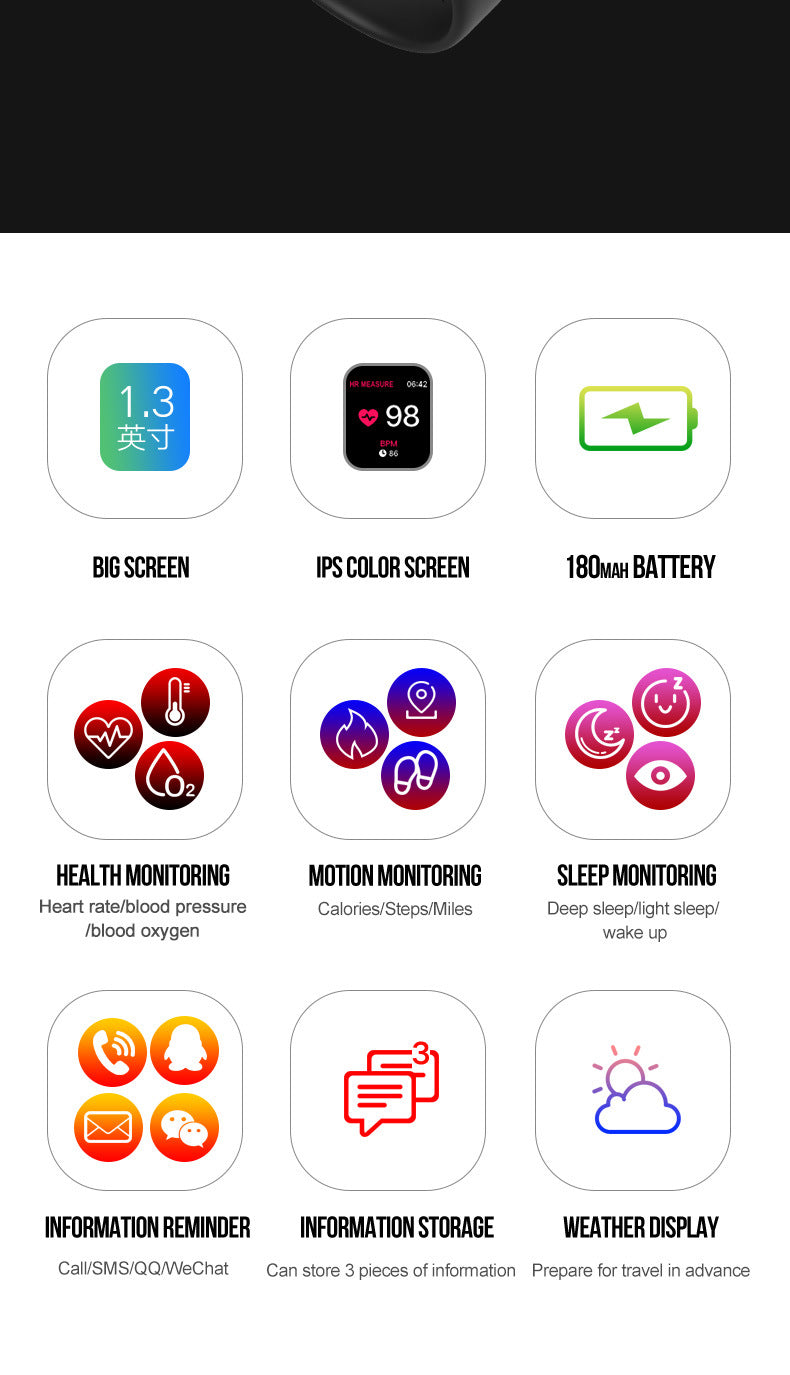 Customizable Smart Health Monitoring Bluetooth Sport Watch image 9