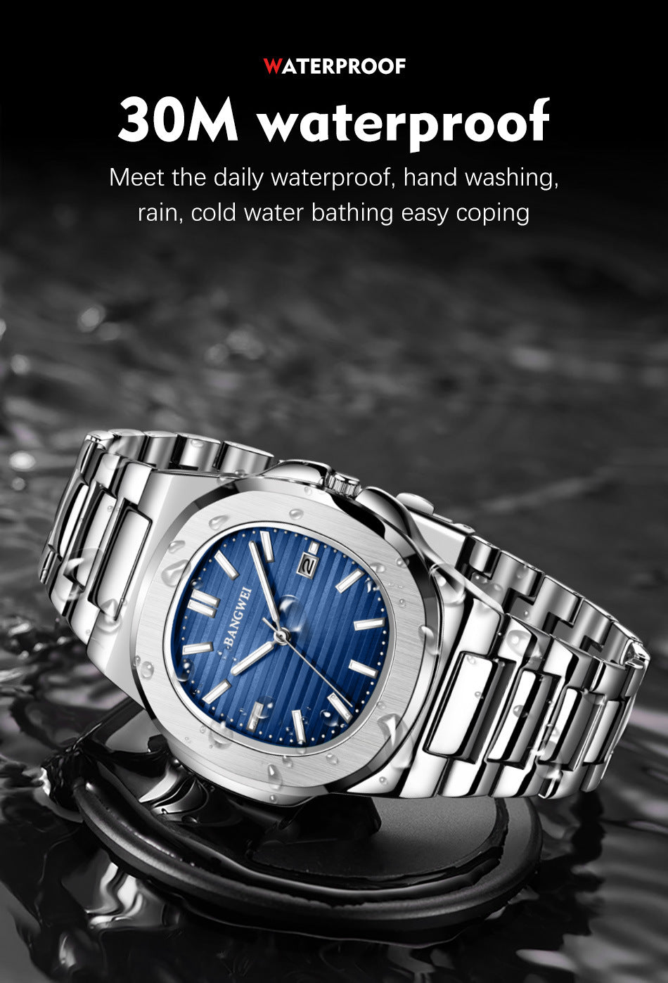 Stunning Light Blue Men's Watch Design