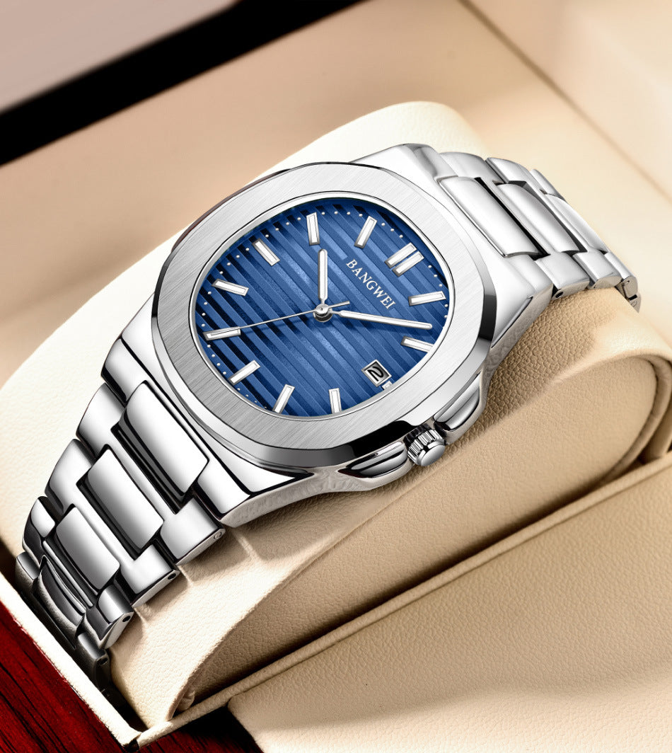 Stylish Men's Quartz Watch on Wrist