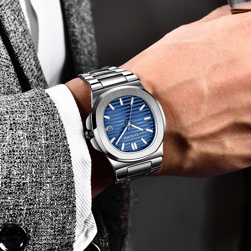 Stylish Men's Quartz Watch on Wrist