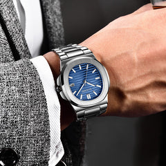 Stylish Men's Quartz Watch on Wrist
