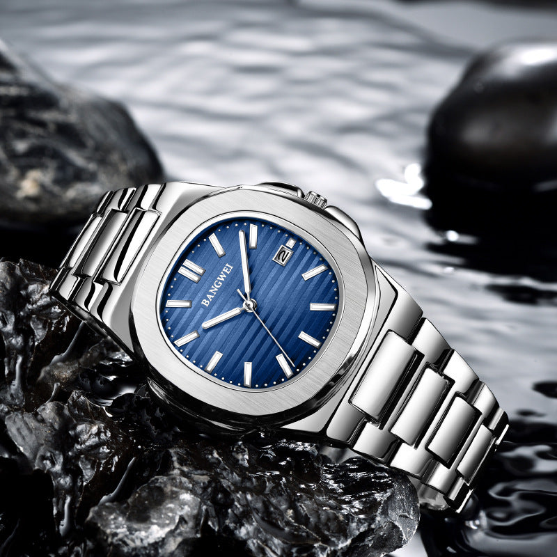 Water-Resistant Men's Watch with Date Function