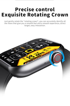 F57 smartwatch side view showcasing Bluetooth calling feature