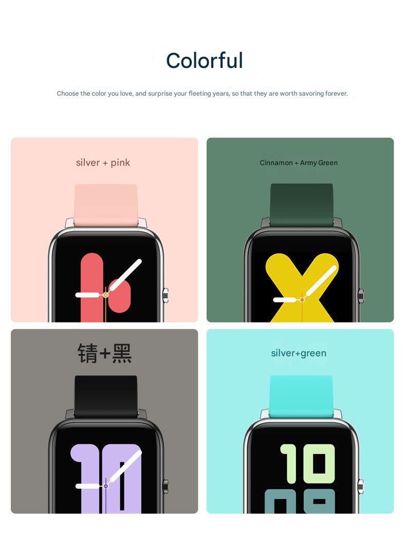 Smart Fitness Tracker Displaying Health Monitoring Features