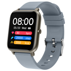 Blue Smart Fitness Watch with Touch Control