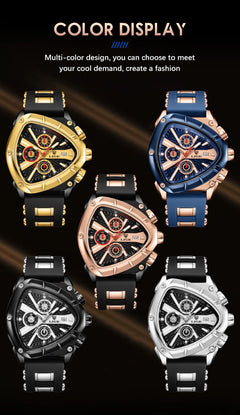 Men's quartz watch in multiple colour options