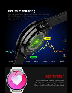 LIGE smartwatch showing health stats