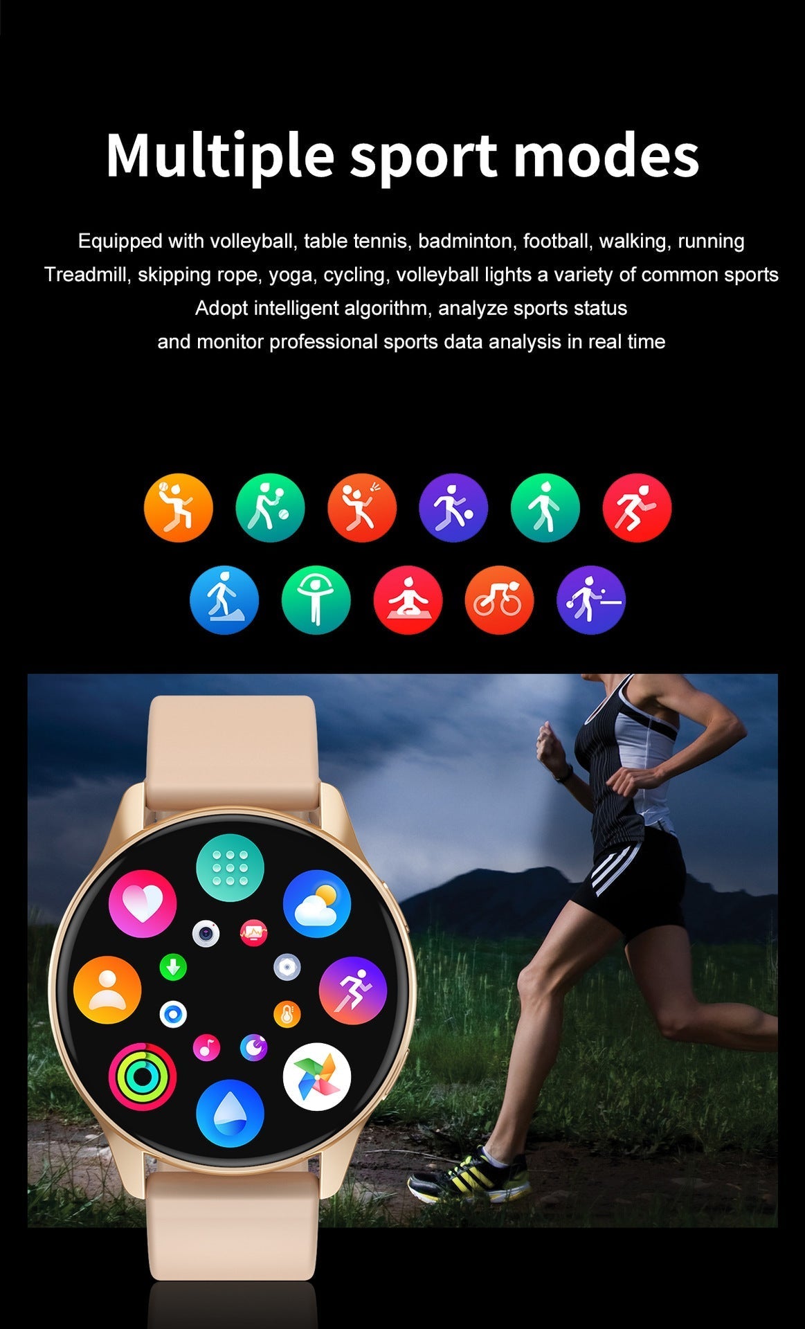 LIGE smartwatch on wrist