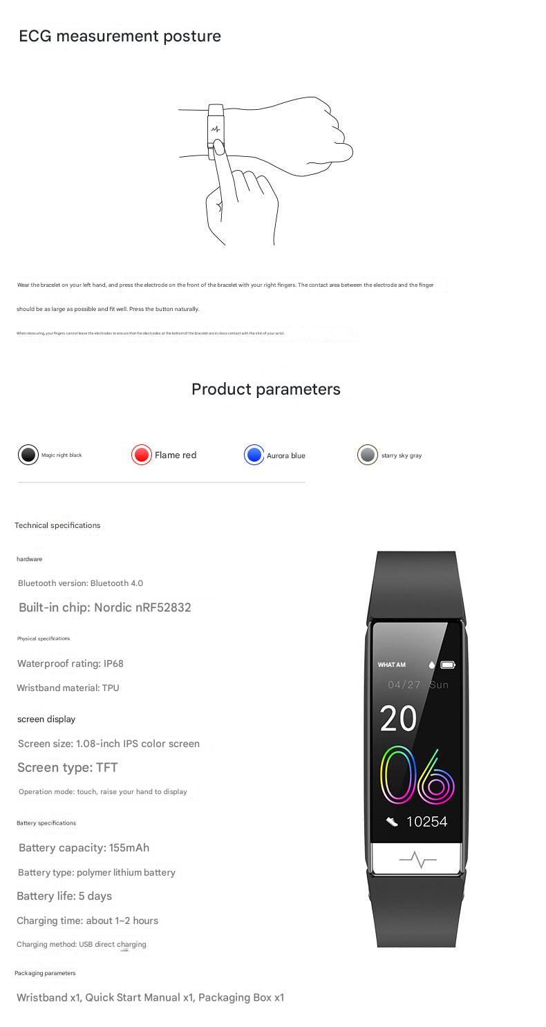 Y91 fitness tracker on user wrist during workout