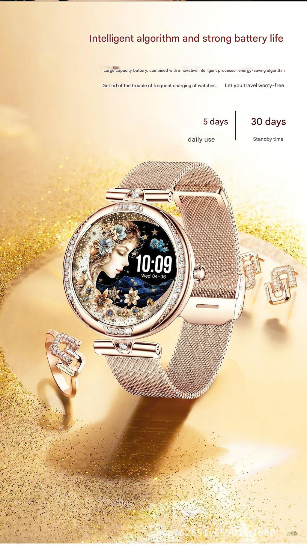 NX17 Pro fitness tracker side view