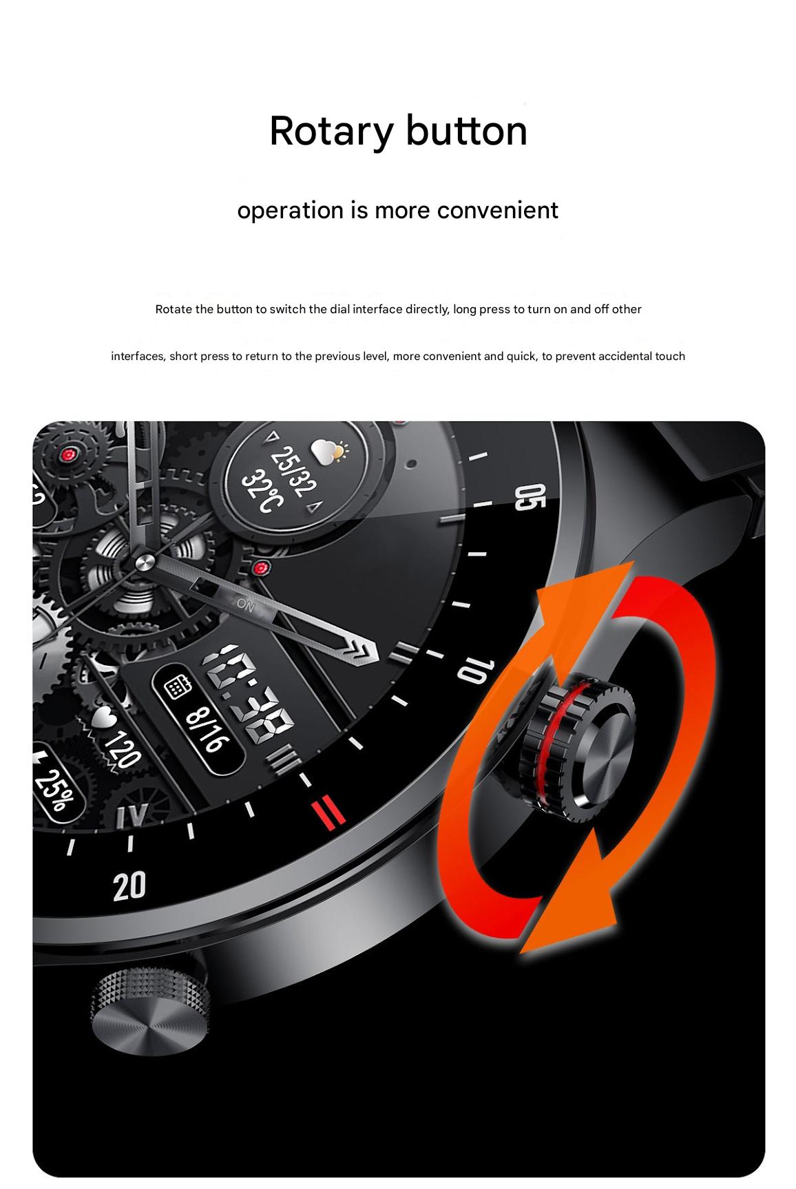 QW33 Smartwatch with Blood Pressure Monitoring