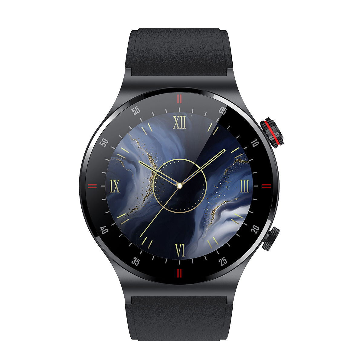 QW33 Smartwatch Front View in Black