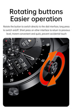 Smartwatch with round dial and stylish design