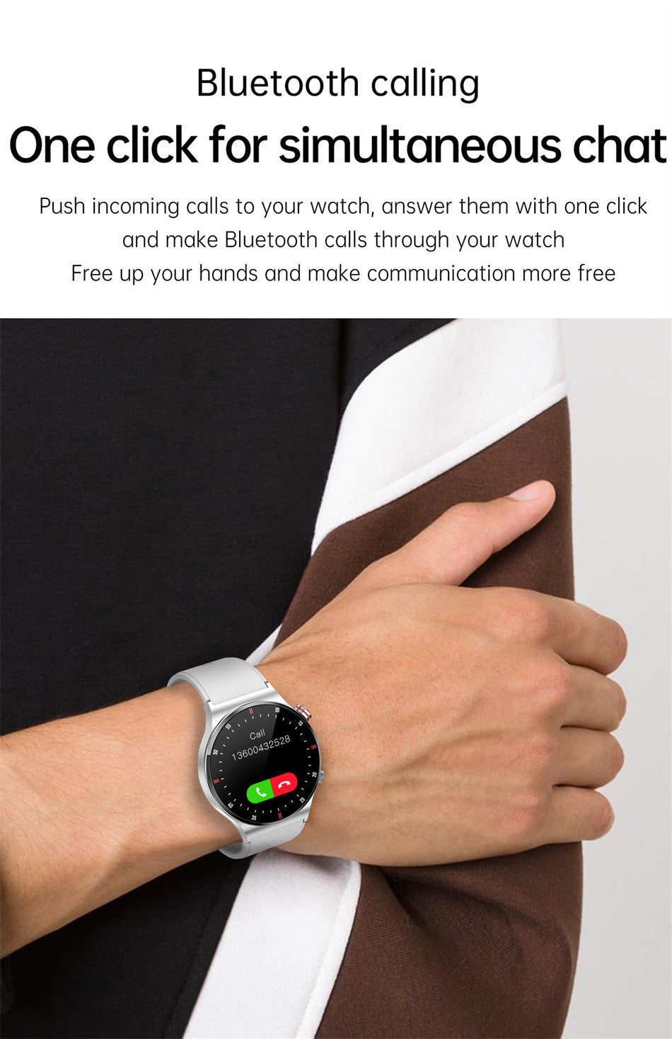 Smartwatch displaying heart rate monitoring feature