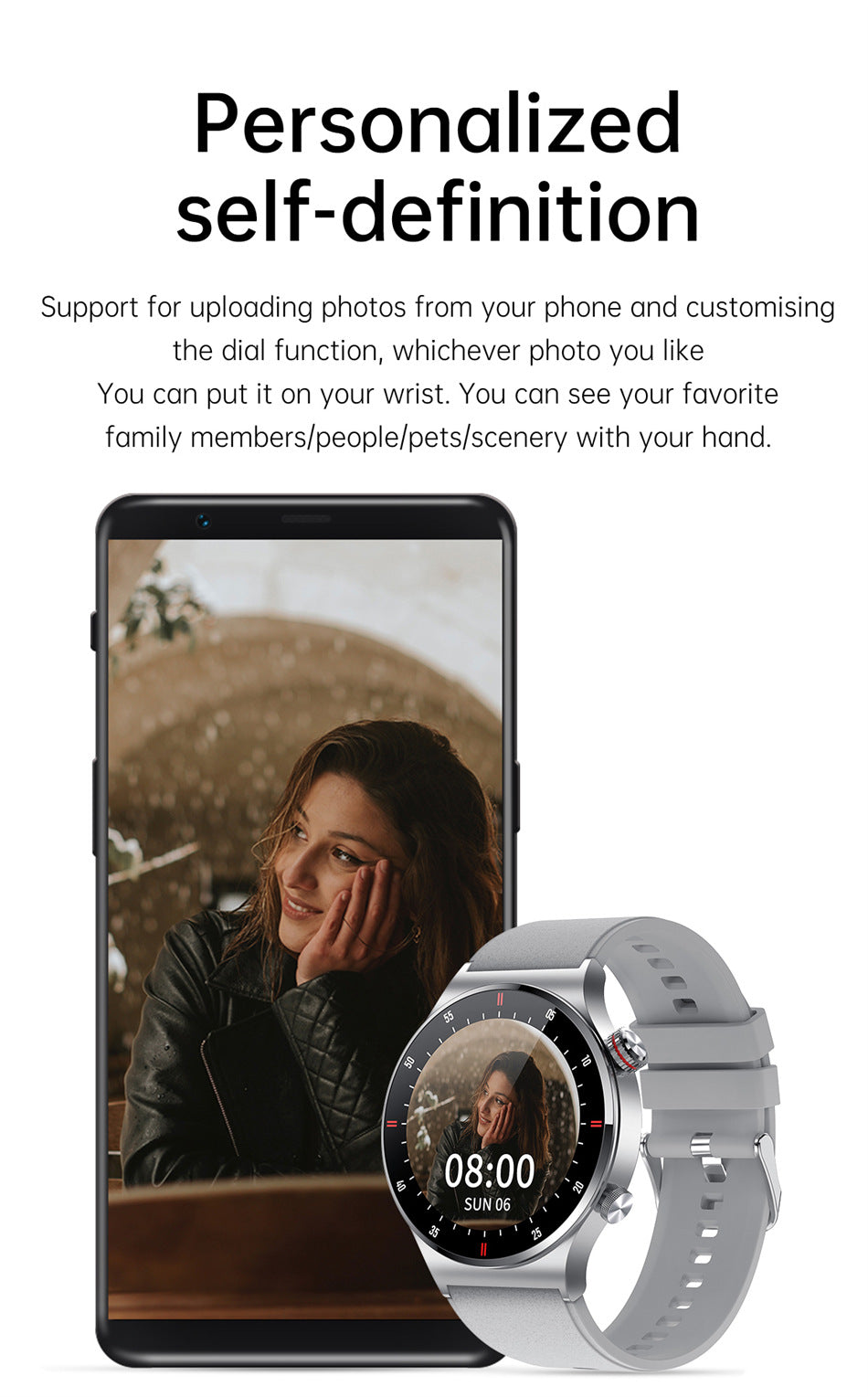 Smartwatch with water-resistant capability