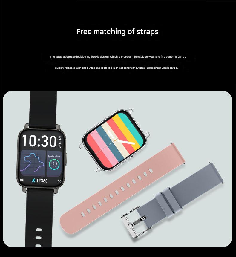 user wearing P36 smart watch