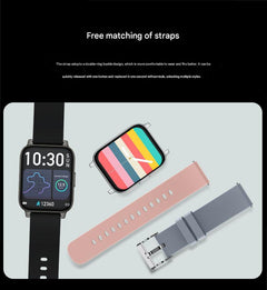 user wearing P36 smart watch