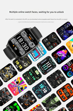 P99 Smartwatch showcasing various health metrics