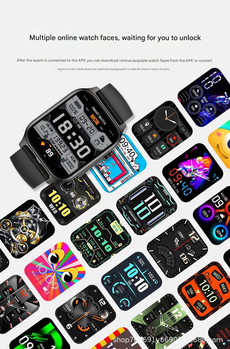 P99 Smartwatch showcasing various health metrics