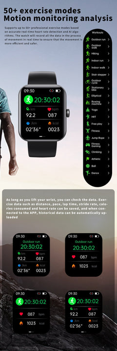 temperature measurement display on F57L Smartwatch