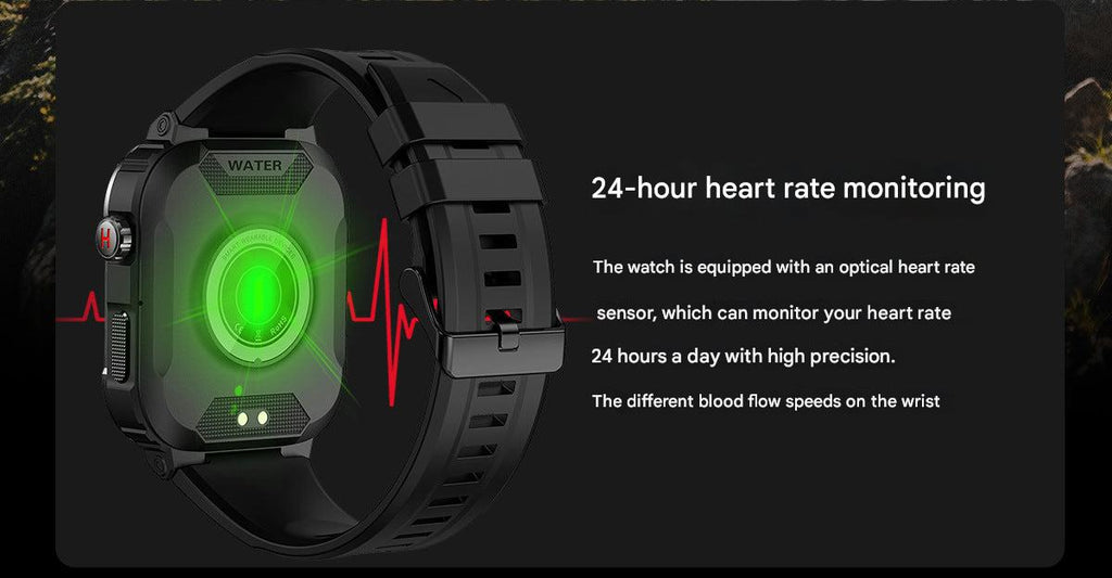 MK66 smartwatch showing battery indicator