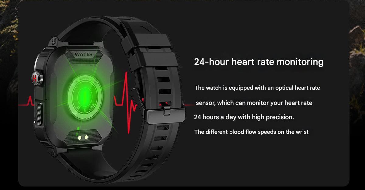 MK66 smartwatch showing battery indicator