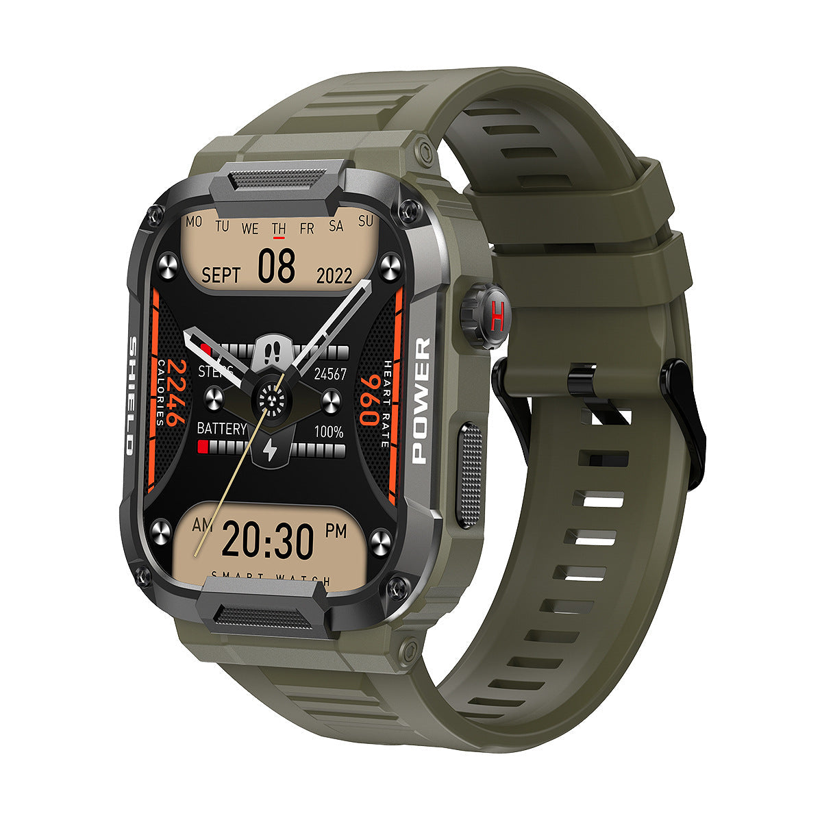 MK66 smartwatch in black colour option