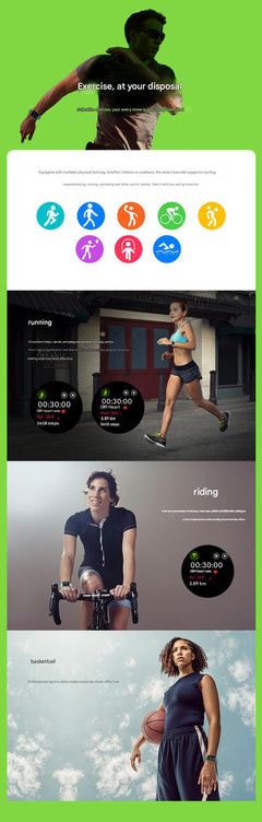 Smart Fitness Tracker Watch back view