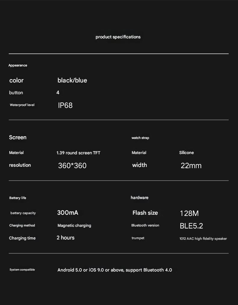 S52 smartwatch display showing activity metrics
