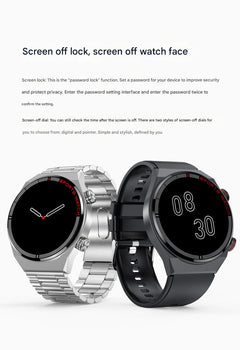 Smartwatch with NFC and ECG monitoring on display
