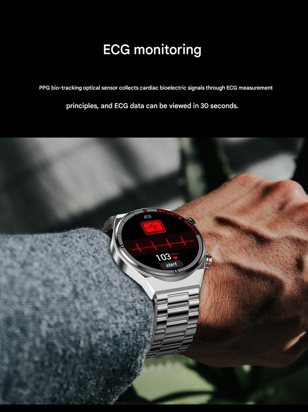 Smartwatch showing Bluetooth connectivity settings