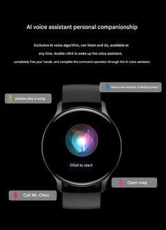 HK89 smartwatch in silver grey design