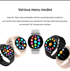 HK89 smartwatch displaying waterproof design