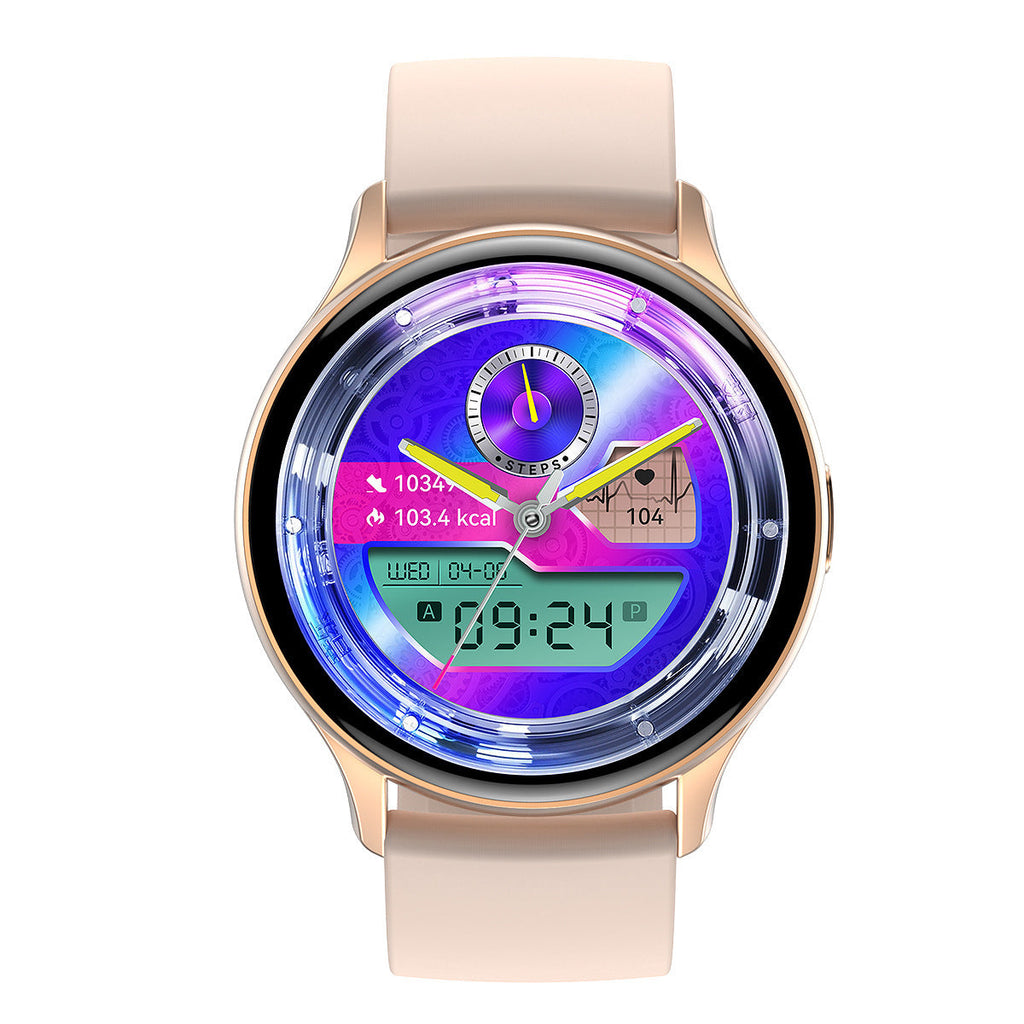 HK89 smartwatch with notifications displayed