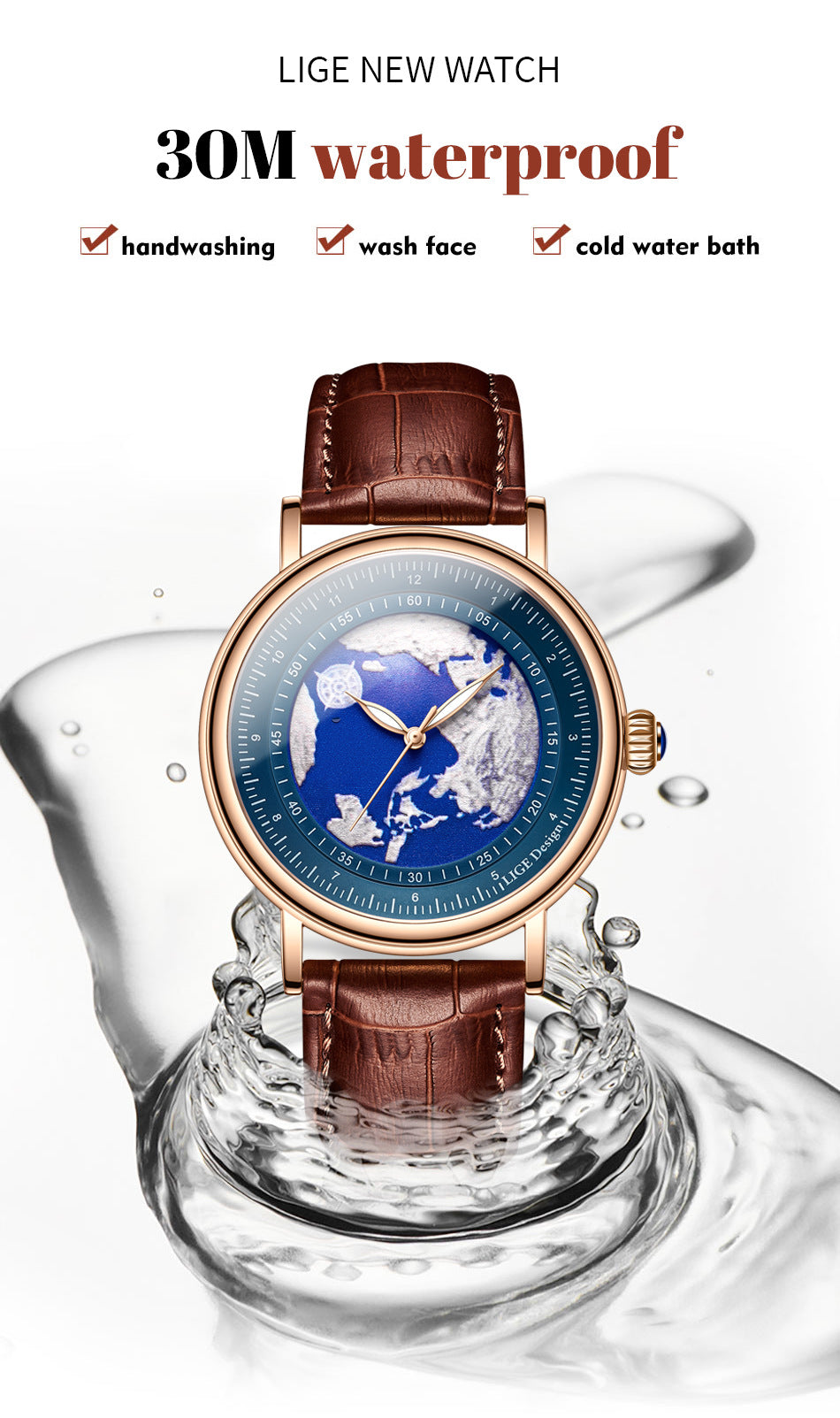 LIGE watch side view